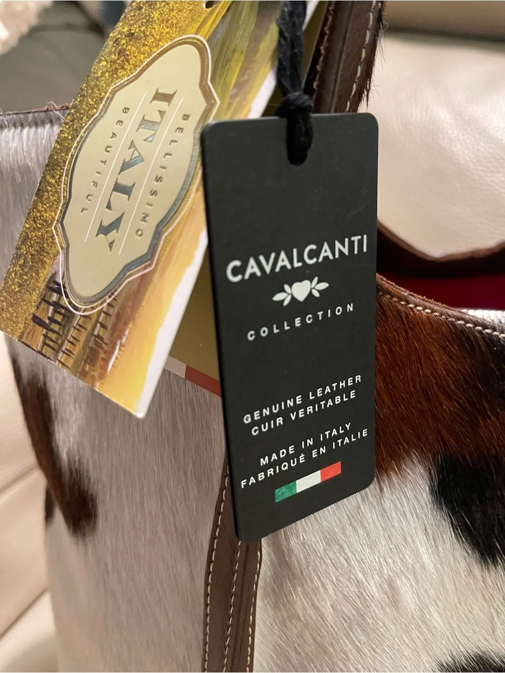 CAVALCANTI cow leather buckle hobo shoulder bag VHTF Viral made in Italy nwt